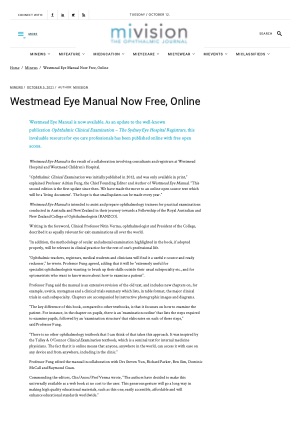 mivision Westmead Eye Manual article